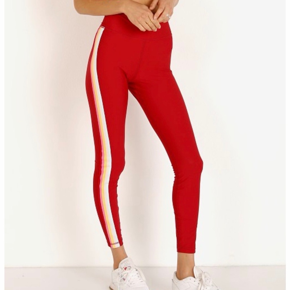 Spiritual Gangster 7/8 Legging Dahlia Red XS - Picture 9 of 9